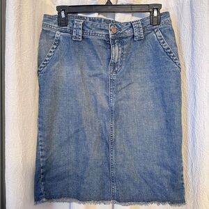 Seven7 Women's Blue Denim Pencil Skirt